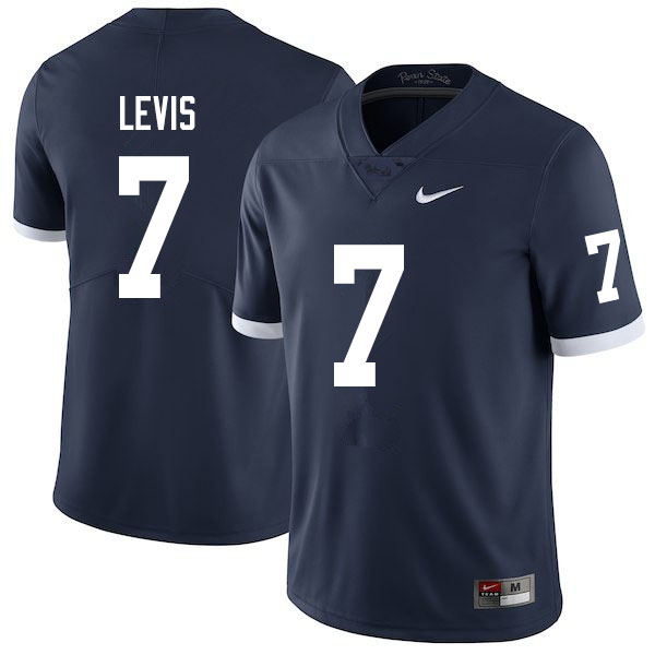 Men #7 Will Levis Penn State Nittany Lions College Throwback Football Jerseys Sale-Navy - Click Image to Close